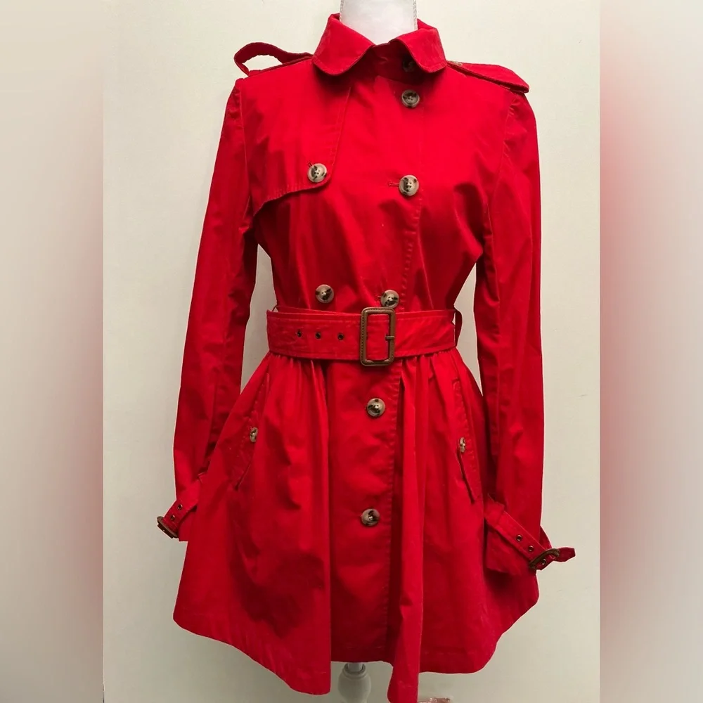 Ralph Lauren Red Trench Coat